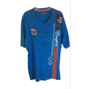 Australia  Coogi Expedition Mountain Technology‎ Blue 2XL T-Shirt